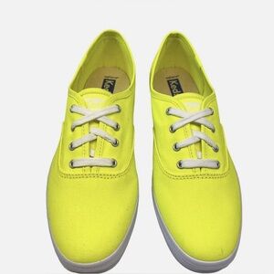 Keds Canvas Neon Yellow Sneakers